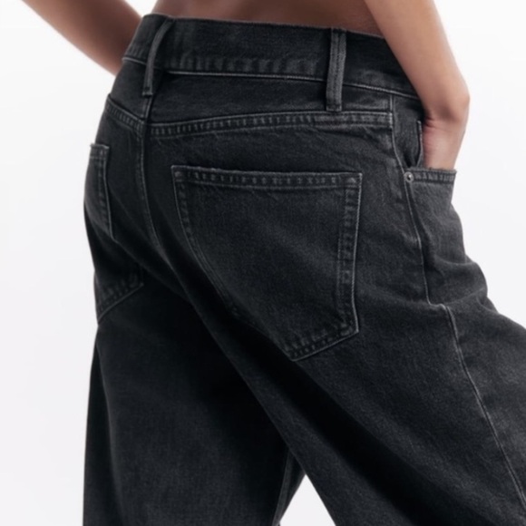 ZARA Pleated Boyfriend Relaxed Jeans BNWT - Picture 3 of 7
